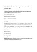 NURS 121L-B Medical-Surgical Nursing Practicum Bundle PACK  WEEKS 1-14 UPDATED 2026 &vert;WCU