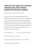 NAFA CAFS TEST EXAM FULLY SOLVED & &NewLine;UPDATED 2026&lpar;LATEST VERSION &NewLine;VERIFIED FOR ACCURACY&rpar;&sol;NEWEST