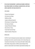 PSYC 421 QUIZ&colon; ITEM DEVELOPMENT &ndash; QUESTIONS AND ANSWERS &vert; VERIFIED AND&NewLine;WELL DETAILED ANSWERS &vert; PLUS RATIONALES &vert; GUARANTEED PASS &vert; LATEST EXAM&NewLine;UPDATE &vert; EXAM PREP &vert; STUDY GUIDE &vert; PRACTICE TEST