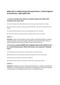 NURS 121L-A &vert; Medical-Surgical Nursing Practicum &vert; Clinical Judgment&NewLine;& Prioritization &vert; 2026 Update WCU