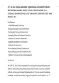 PSYC 421 QUIZ&colon; CLINICAL ASSESSMENT IN COUNSELING AND NEUROPSYCHOLOGY &NewLine;QUESTIONS AND ANSWERS &vert; VERIFIED AND WELL DETAILED ANSWERS &vert; PLUS&NewLine;RATIONALES &vert; GUARANTEED PASS &vert; LATEST EXAM UPDATE &vert; EXAM PREP &vert; STUDY GUIDE&NewLine;&vert; PRACTICE TEST