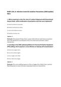 NURS 121L-A&colon; Infection Control & Isolation Precautions &lpar;2026 Update&rpar;&NewLine;WCU