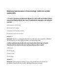 Medication Administration in Clinical Settings - NURS 121L-A &lpar;2026&NewLine;Update&rpar; WCU
