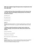 NURS 121L-A Medical-Surgical Nursing Practicum Comprehensive Final&NewLine;Exam 2026 &vert;WCU