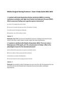 Medical-Surgical Nursing Practicum - Exam 4 Study Guide 2026 &vert;WCU