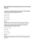 NURS 121L-A Medical-Surgical Nursing Practicum Exam 2 Study Guide&NewLine;2026 &vert;WCU