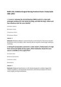 NURS 121L-A Medical-Surgical Nursing Practicum Exam 1 Study Guide&NewLine;2026 &vert;WCU