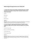 Medical-Surgical Nursing Practicum Exam 4 2026 &vert;WCU