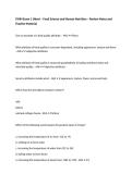 FSHN Exam 1 &lpar;New&rpar; &ndash; Food Science and Human Nutrition &ndash; Review Notes and Practice Material