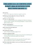 FIREARMS ILEA 25 CERTIFICATION&NewLine;SCRIPT 2026 QUESTIONS WITH&NewLine;SOLUTIONS GRADED A&plus;&NewLine;