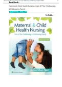 Test Bank For Maternal & Child Health Nursing Care of the Childbearing & Childrearing Family 9th Edition By JoAnne Silbert-Flagg&comma; All Chapters&comma; Updated&comma;2026