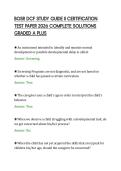 BOSR DCF STUDY GUIDE II CERTIFICATION&NewLine;TEST PAPER 2026 COMPLETE SOLUTIONS&NewLine;GRADED A PLUS&NewLine;