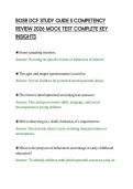 BOSR DCF STUDY GUIDE II COMPETENCY&NewLine;REVIEW 2026 MOCK TEST COMPLETE KEY&NewLine;INSIGHTS&NewLine;