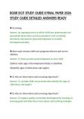 BOSR DCF STUDY GUIDE II FINAL PAPER 2026&NewLine;STUDY GUIDE DETAILED ANSWERS READY
