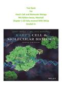 Test Bank for Karp's Cell and Molecular Biology&comma; 9th Edition &lpar;Iwasa&comma; Marshall&rpar; Chapters 1-18 &vert; Complete Q&A