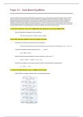 12 - Acid-base Equilibria - Notes