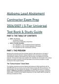 2026&sol;2027 Alabama Lead Abatement Contractor Exam Prep &vert; S-Tier Test Bank & Study Guide &vert; ADPH&comma; EPA & ADEM Protocols