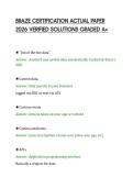 BRAZE CERTIFICATION ACTUAL PAPER&NewLine;2026 VERIFIED SOLUTIONS GRADED A&plus;&NewLine;