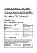 The Elite Amazon DSP Driver Training Test Bank &lpar;2026&sol;2027&rpar; &vert; Netradyne&comma; VAPR & Logistics Masterclass  