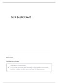 NUR1460C MENDOZA EXAM 1 QUESTIONS WITH COMPLETE SOLUTION