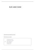 NUR1460C EXAM 1 QUESTIONS WITH COMPLETE SOLUTION