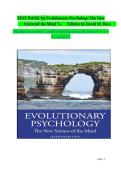Test Bank Evolutionary Psychology The New Science of the Mind 7th Edition by David M Buss All Chapters 1-13 Verified Questions Correct Answers A&plus; Graded&NewLine;