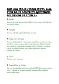 BSC 2085 EXAM 2 YUNG SU FSU 2026&NewLine;TEST BANK COMPLETE QUESTIONS&NewLine;SOLUTIONS GRADED A&plus;&NewLine;