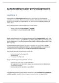 Samenvatting Psychodiagnostiek &vert; Open Universiteit &vert; 2025&sol;26