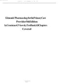 Test Bank for Pharmacology for the Primary Care Provider&comma; 4th Edition by Marilyn Winterton Edmunds & Maren Stewart Mayhew &vert; Complete 2025&ndash;2026 Nursing Pharmacology Test Bank with Correct Answers&NewLine;