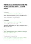 BSN 206 HALLMARK FINAL 2 FINAL PAPER 2026&NewLine;SOLVED QUESTIONS AND FULL SOLUTION&NewLine;UPDATED&NewLine;