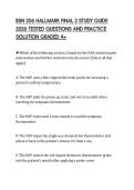 BSN 206 HALLMARK FINAL 2 STUDY GUIDE&NewLine;2026 TESTED QUESTIONS AND PRACTICE&NewLine;SOLUTION GRADED A&plus;&NewLine;