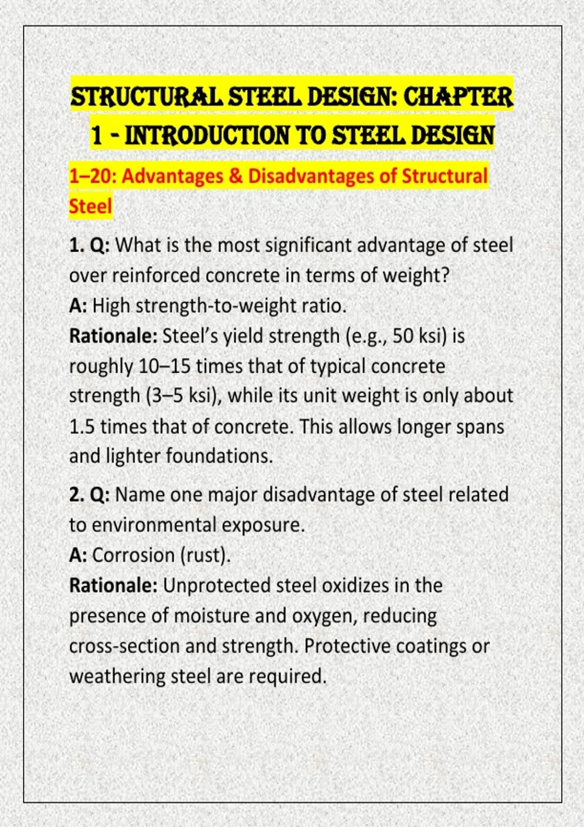 Structural Steel Design: Chapter 1 - Introduction to Steel Design - 3X ...