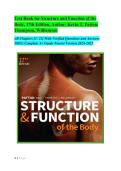 Test Bank for Structure and Function of the Body 17th Edition by Patton&comma; Thibodeau&comma; and Williamson