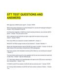 STT TEST QUESTIONS AND ANSWERS 