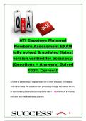 ATI Capstone Maternal Newborn Assessment Exam &ndash; Fully Solved & Updated Questions and Answers &ndash; Nursing Practice Exam