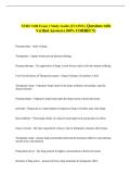NURS 3100 Exam 1 Study Guide &lpar;UCONN&rpar;- Questions with &NewLine;Verified Answers &lpar;100&percnt; CORRECT&rpar; 