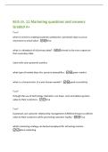BUS ch&period; 11 Marketing questions and answers&NewLine;Graded A&plus;