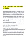 LLQP TEST WITH 100&percnt; CORRECT ANSWERS