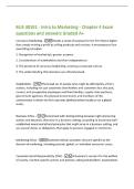 BUS 30101 - Intro to Marketing - Chapter 4 Exam&NewLine;questions and answers Graded A&plus;&NewLine;