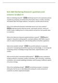 BUS 369 Marketing Research questions and&NewLine;answers Graded A&plus;