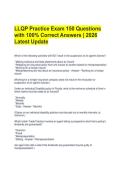 LLQP Practice Exam 150 Questions with 100&percnt; Correct Answers &vert; 2026 Latest Update