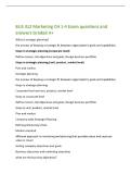 BUS 312 Marketing CH 1-4 Exam questions and&NewLine;answers Graded A&plus;