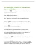 BUS 306 MARKETING MIDTERM Exam questions&NewLine;and answers Graded A&plus;