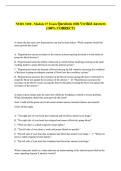 NURS 3100 - Module 27 Exam Questions with Verified Answers &NewLine;&lpar;100&percnt; CORRECT&rpar;