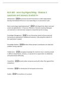 BUS 303 - Intro Org Mgmt&sol;Mktg - Module 5&NewLine;questions and answers Graded A&plus;