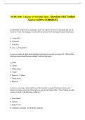 NURS 3100 - Chapter 12 Nutrition Quiz - Questions with Verified &NewLine;Answers &lpar;100&percnt; CORRECT&rpar; 