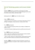 BUS 127 Marketing questions and answers Graded&NewLine;A&plus;