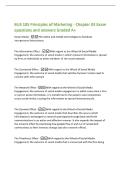 BUS 105 Principles of Marketing - Chapter 03 Exam&NewLine;questions and answers Graded A&plus;