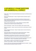 LLQP MODULE 3 EXAM QUESTIONS AND ANSWERS ALL CORRECT