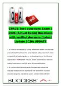 CPACE Test Questions Exam 2026 &ndash; Actual Exam Questions with Verified Answers &ndash; Educational Leadership